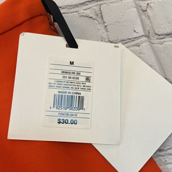 Orange Skirt with Scallop Trim Pocket- Vintage Mid-Century Look - Picture 11 of 13
